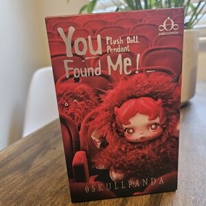 Skullpanda Red Plush Doll Pendant